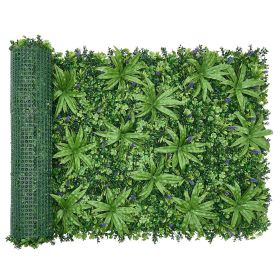 Artificial Plant Wall, 40 x 120 in Artificial Boxwood Panels, Sun Protection Greenery Backdrop Privacy Hedge Fence, Fake Grass Screen for Wedding